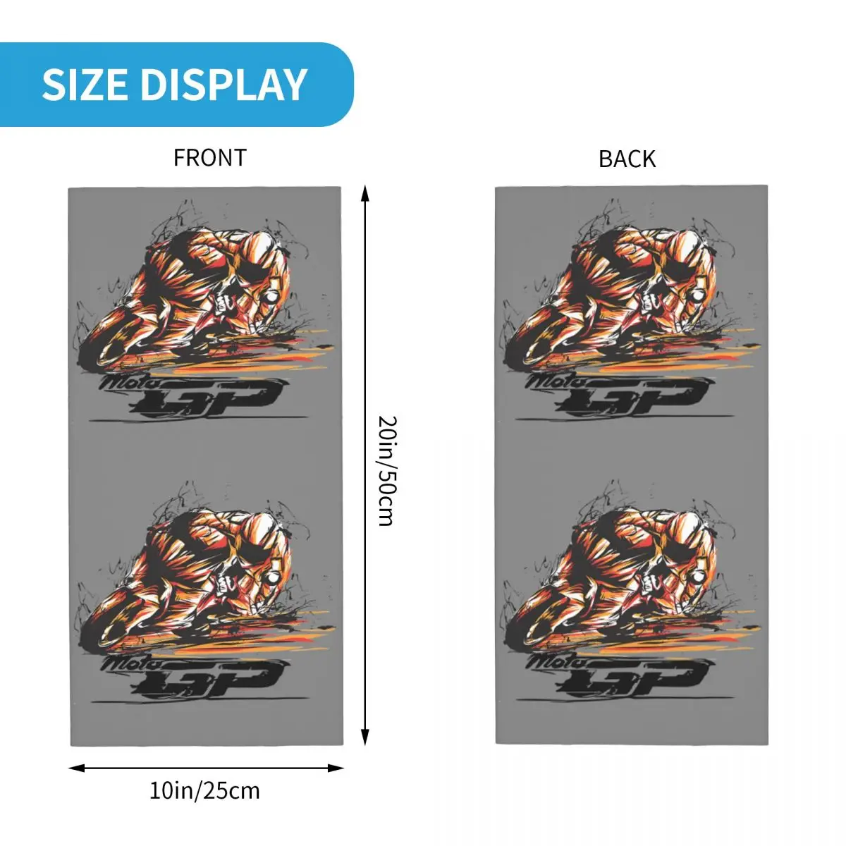 Moto Racing Motocross Bandana Neck Gaiter Printed Moto GP Face Scarf Hiking Unisex Adult Windproof