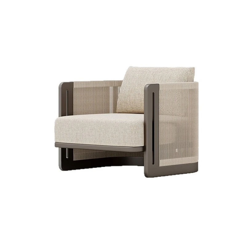 

Villa Manor Rope Aluminum Alloy Sofa Hotel Sun Room Outdoor Furniture
