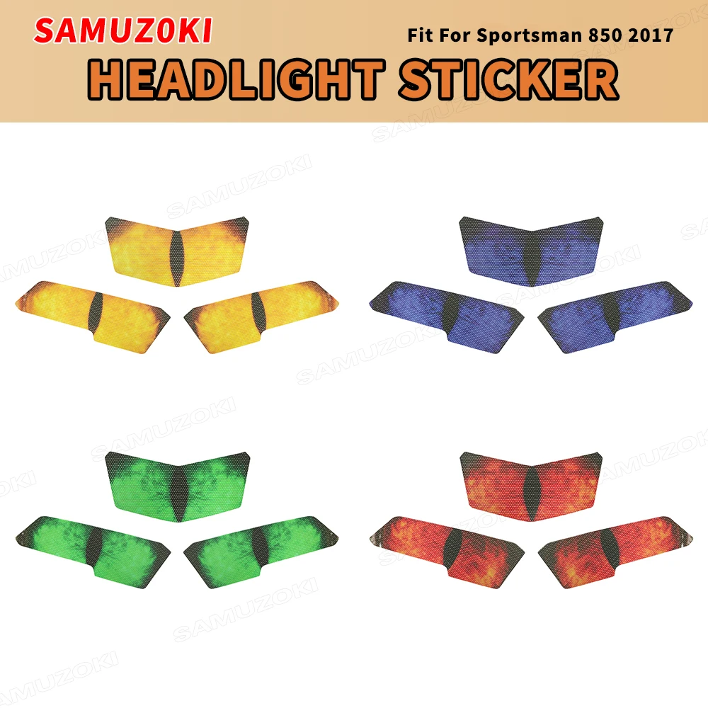 ATV Headlight Stickers Deco Protective Decals Graphic Kit Fit for Polaris Sportsman 450 570 850 1000 ACE 900 XC - view 2