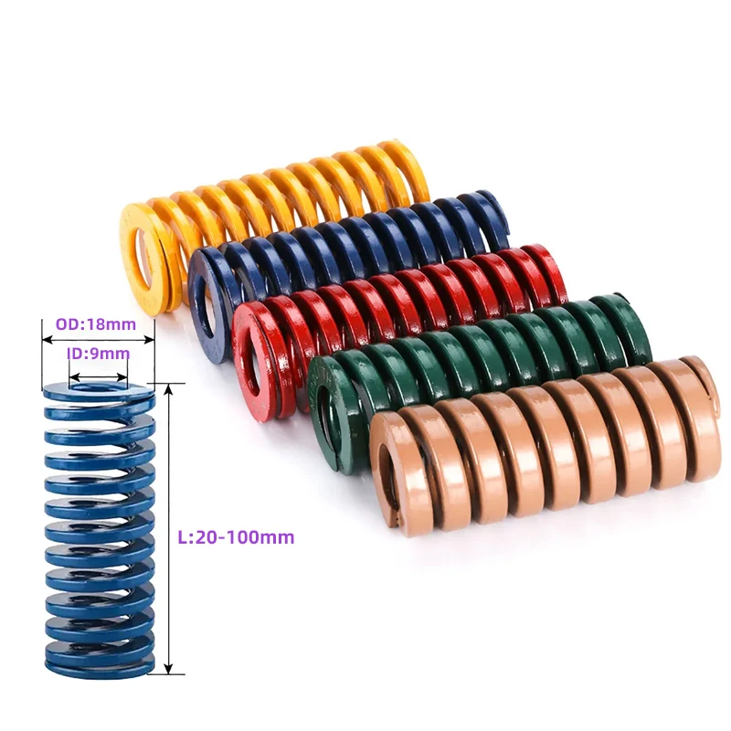 Creamily 1PCS Die Mold Springs High Precision Compression Spring Spiral Stamping Mould Springs OD18mm ID9mm Length 20-100mm