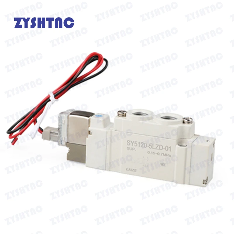 SY3120 SY5120 SY7120 4LZD 5LZD 6LZD High Quality SMC Type Pneumatic Control Solenoid Valve 5 port 2 Solenoid Valve SY5120 Valve