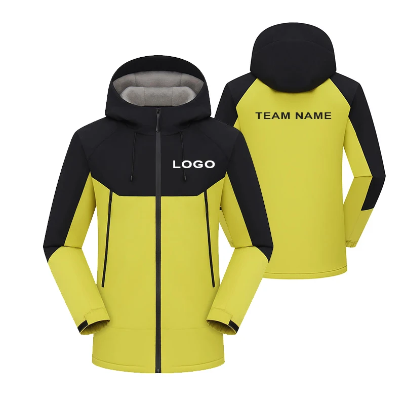 

Куртка с капюшоном и длинными рукавами с цветными блоками, уличный плащ, ветрозащитная куртка для пешего туризма, уличные куртки для скалолазания, бесплатный индивидуальный ваш логотип