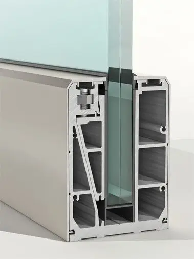 التخصيص بدون إطار الألومنيوم U قناة شرفة / درابزين زجاجي للدرج سعر المصنع #5