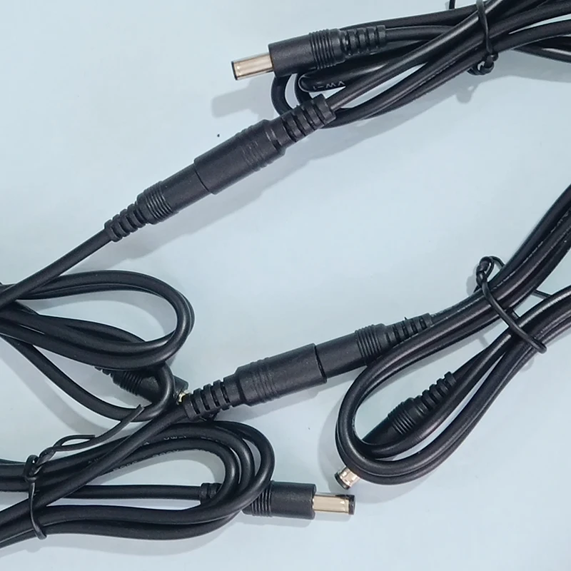1PCS DC5.5*2.1 5.5*2.5 Extension Power Cable Male To Male/Female Connector Adapter Charging Wire1m 2m 3m 0.5 Square of Copper