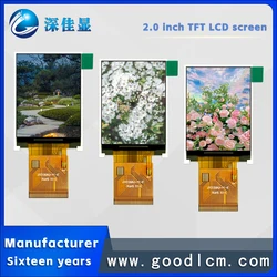 IPS liquid crystal TFT color screen 2.0 inch LCD display screen ST7789V2 40PIN Plug-in type IPS Full perspective