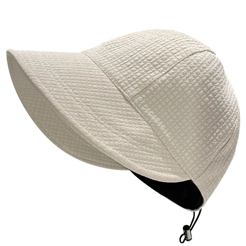 Sombrero de playa para mujer, visera grande, protección UV al aire libre, gorra de béisbol deportiva vacía, novedad de verano