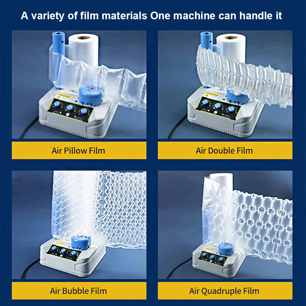 Hulu T30 Portable Automatic Air Pillow Film Inflator Machine for Packaging Express Bubble Cushioning Pillow for Product Protect