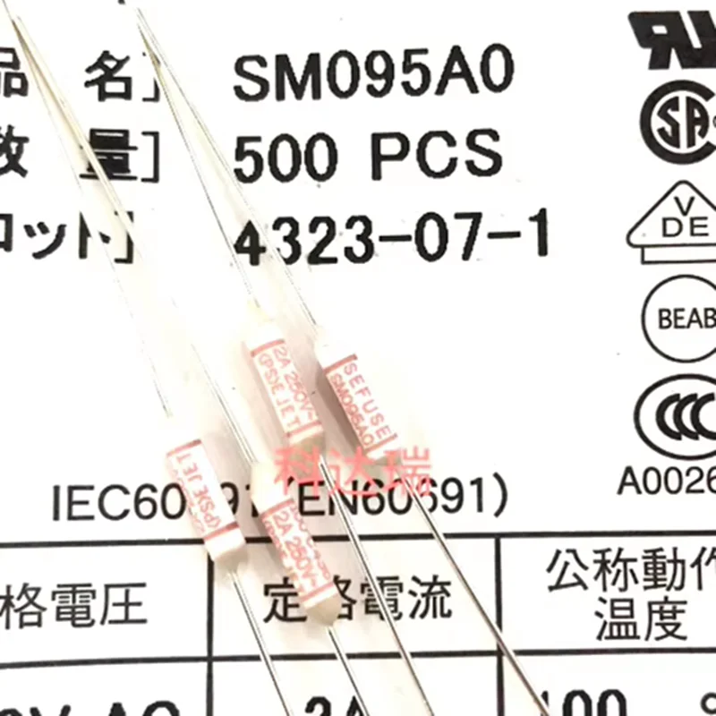 10PCS 10PCS SM095A0 Thermal Fuse 2A 100°C  100 Celsius Degree 2A 250V
