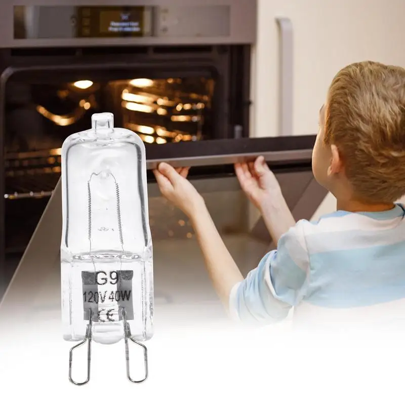 G9 Oven Light High Temperature Resistant Durable Halogen Bulb Lamp For Refrigerators Ovens Fans 40W 500℃ Pin Bulb