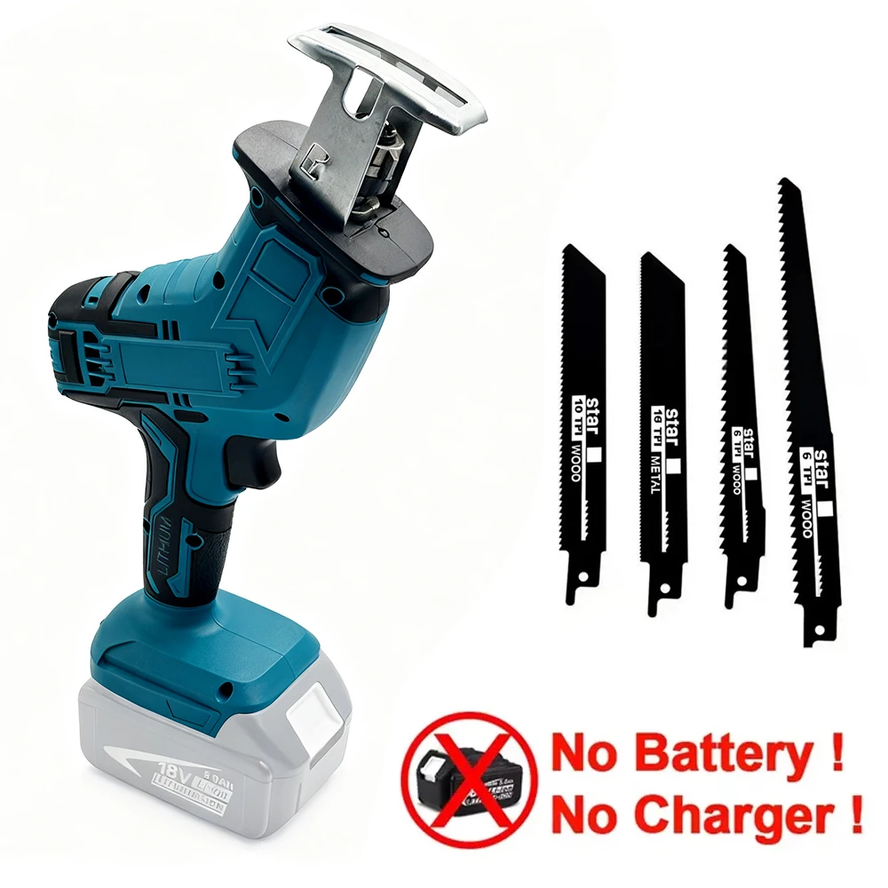 

NEW Cordless Reciprocating Saw 3100 SPM Electric Saber Saw Tool for Wood Metal and Demolition Work Fit for 18V Makita Battery
