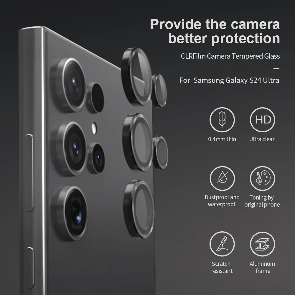 Nillkin For Samsung Galaxy S24 Plus / S24 5G Tempered Glass CLRFILM Rear Lens HD Camera Screen Protector