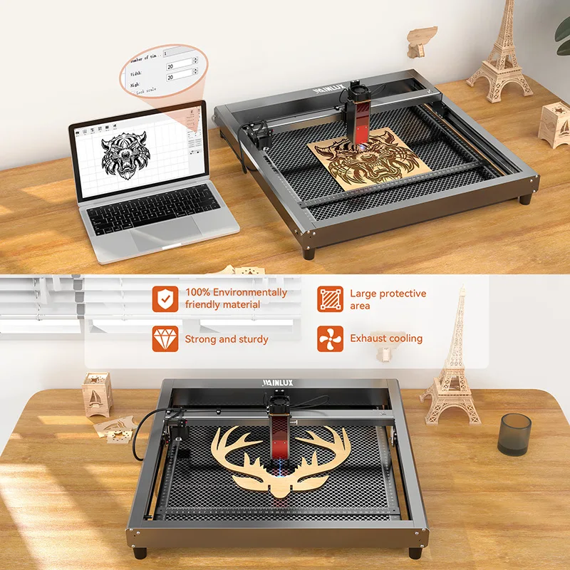 BLUETIMES Banco da lavoro a nido d'ape Macchina per incisione laser Pannello a nido d'ape Macchina da taglio CO2 MeshHoney Pannello a nido d'ape Dimensioni personalizzabili