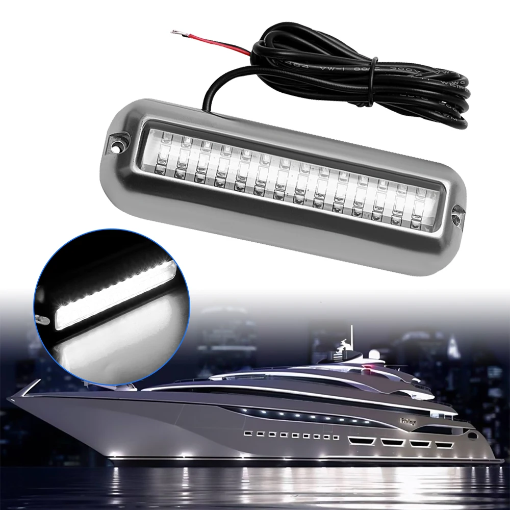 

42LED Underwater Light Speedboat Boat Lights Navigation Lighting Boat Marine Transom Light RVS Yacht Accessories