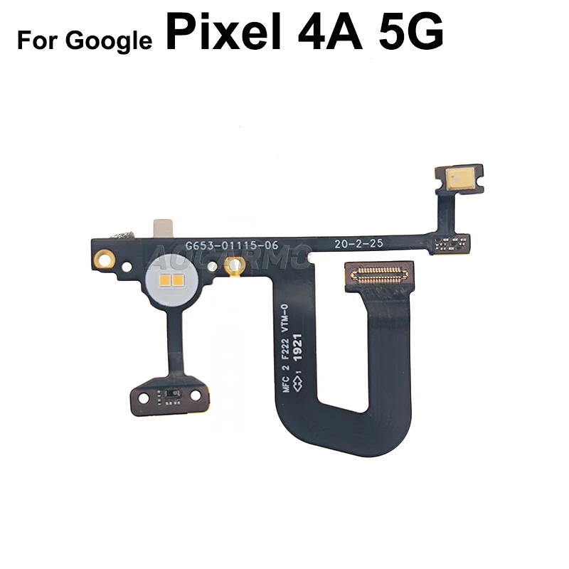 Aocarmo Cho Google Pixel 4A 4G 5G Flash Cảm Biến Cảm Ứng Có Micro Cổng Kết Nối Cáp Mềm Replacemnt Phần