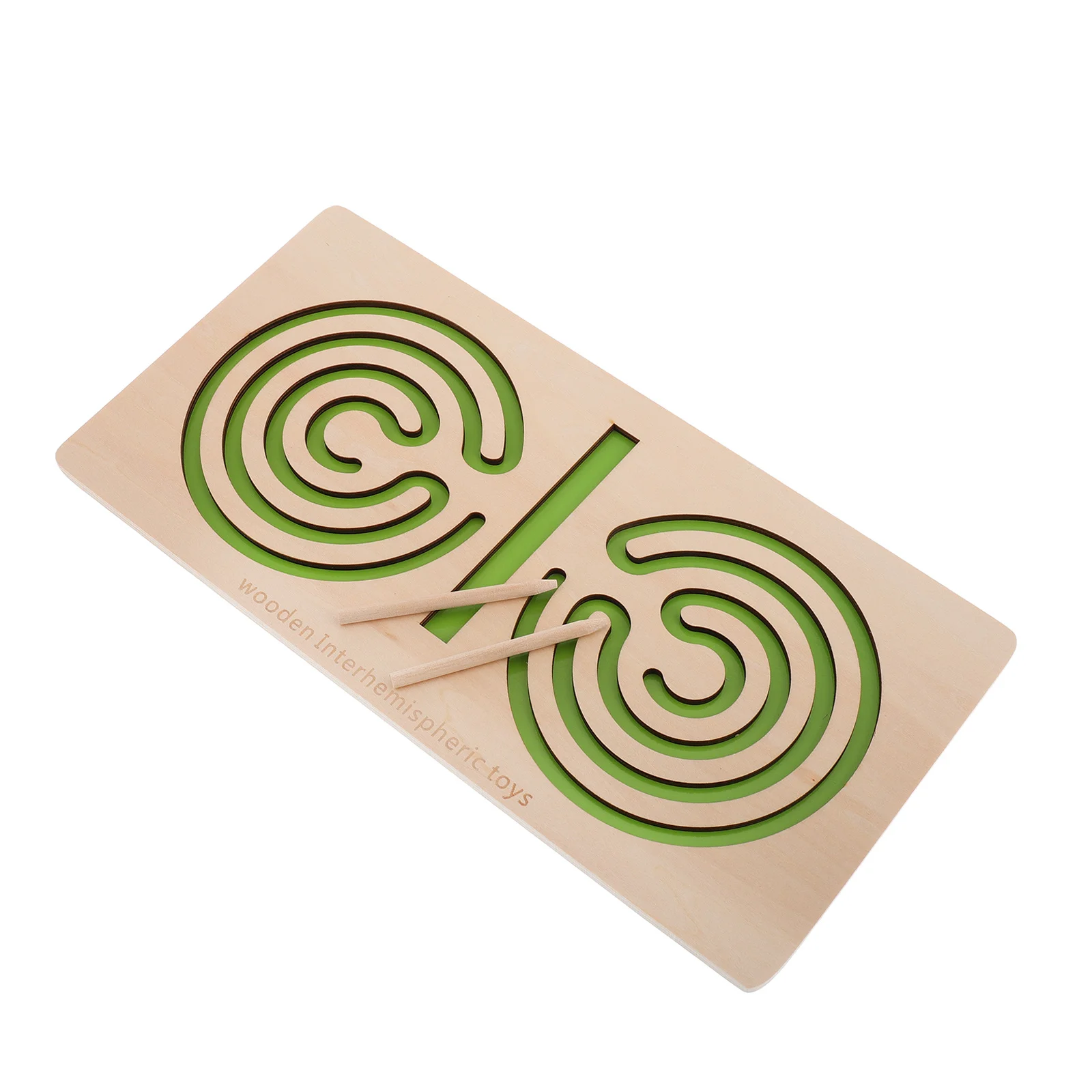 Pädagogisches hölzernes Labyrinthbrett für Kinder, geistige Stimulation, Puzzlespiel, Handheld-Gehirnentwicklung, Koordinationstraining