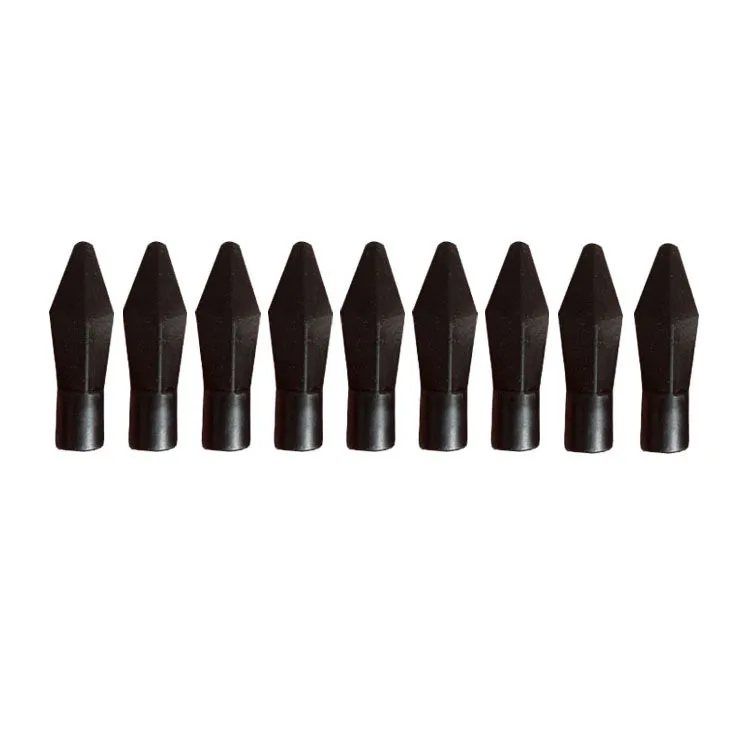 12pcs Arrow Points ID 7mm 8mm Soft Rubber Archery Arrowheads Safety Soft Broadheads Shooting Game Practice Tips