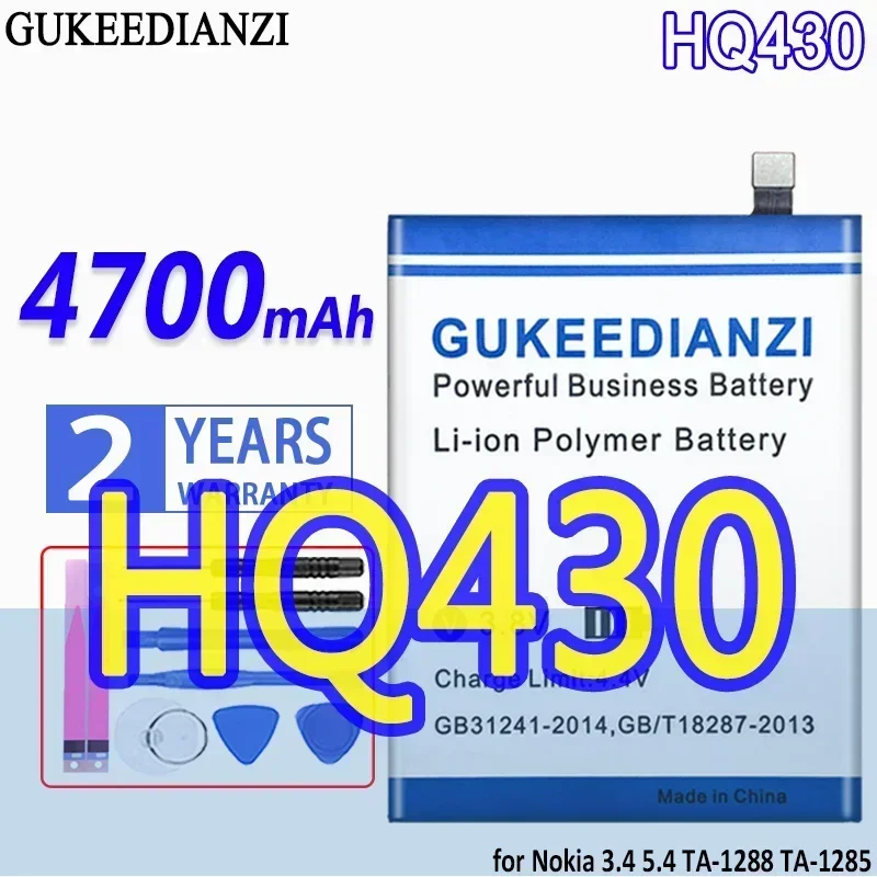 

Rechargeable Mobile Phone Batteries 4700mAh For Nokia 3.4 5.4 TA-1288 TA-1285 TA-1283 TA-1333 TA-1340 TA-1337 TA-1328 Battery