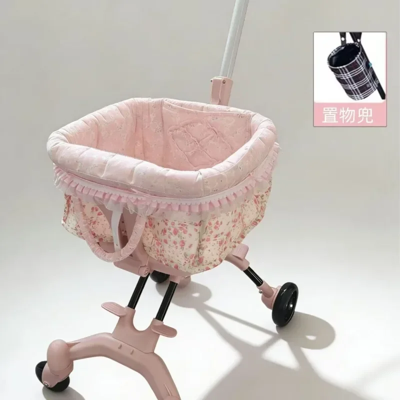 Factory Direct Compatible with2026 SUMMER Pet Stroller with Complimentary MaT for Small 10 Lbs Dogs & Cats