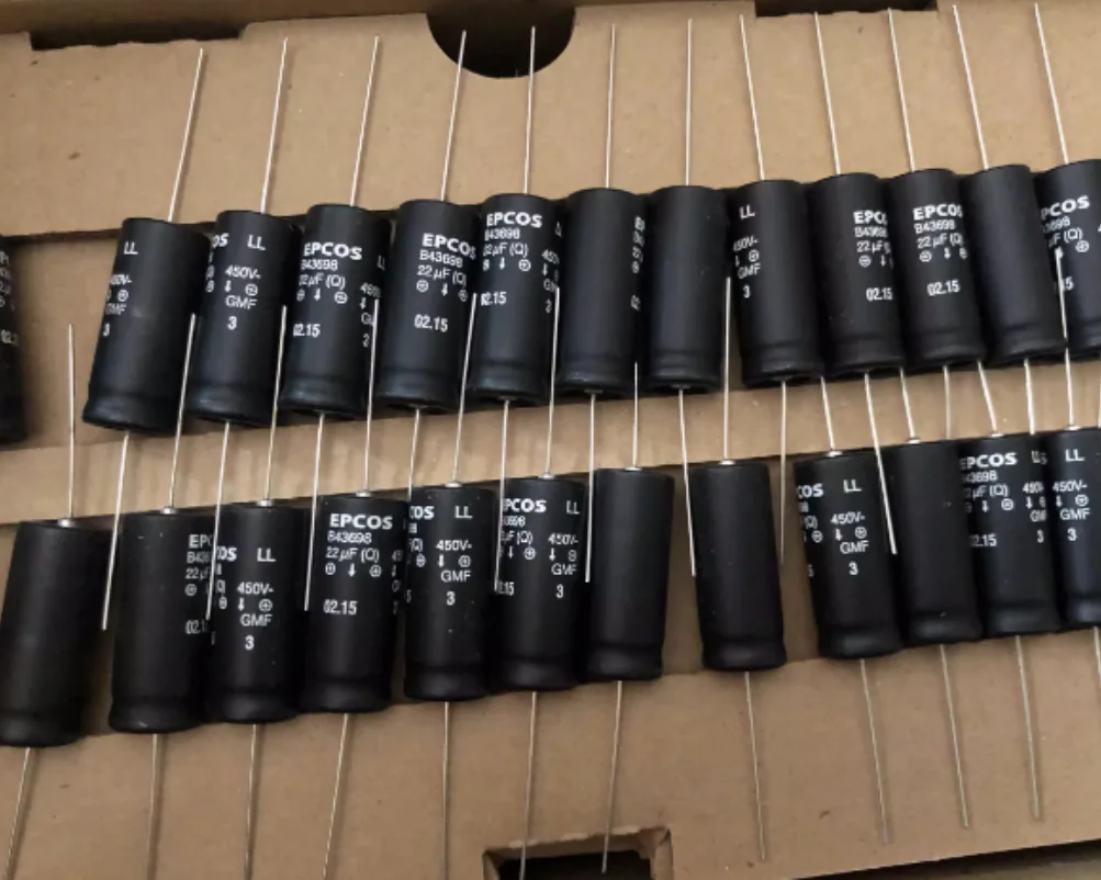5PCS/LOT  450V 22UF   B43698A5226Q1  tube amplifier axial filter heating capacitor