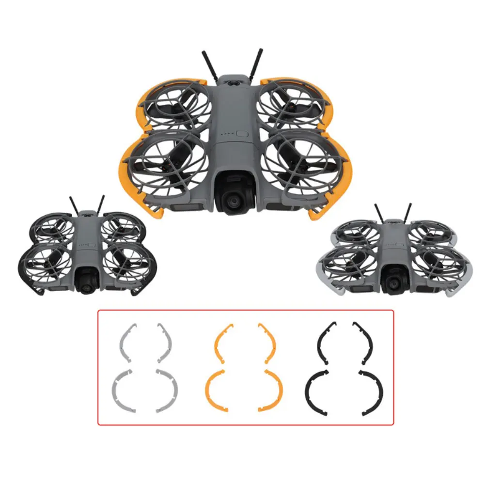 Lightweight ABS Propeller Guard Compatible with For DJI NEO2 Featuring Quick Release for Easy Removal and Blade Collision Safety