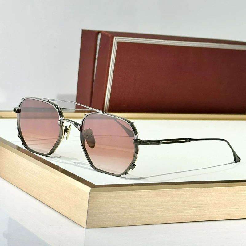 

MARBOT Sunglasses Double Bridge Design Handmade Quality Alloy Rectangular Designer Brand Classic Alloy Glasses Outdoor UV400