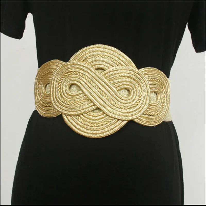 Vintage Girdle Waistband Belt Women Wide Belt Women Cummerbunds Elastic High Waist Belt Ladies Clothes Accessories