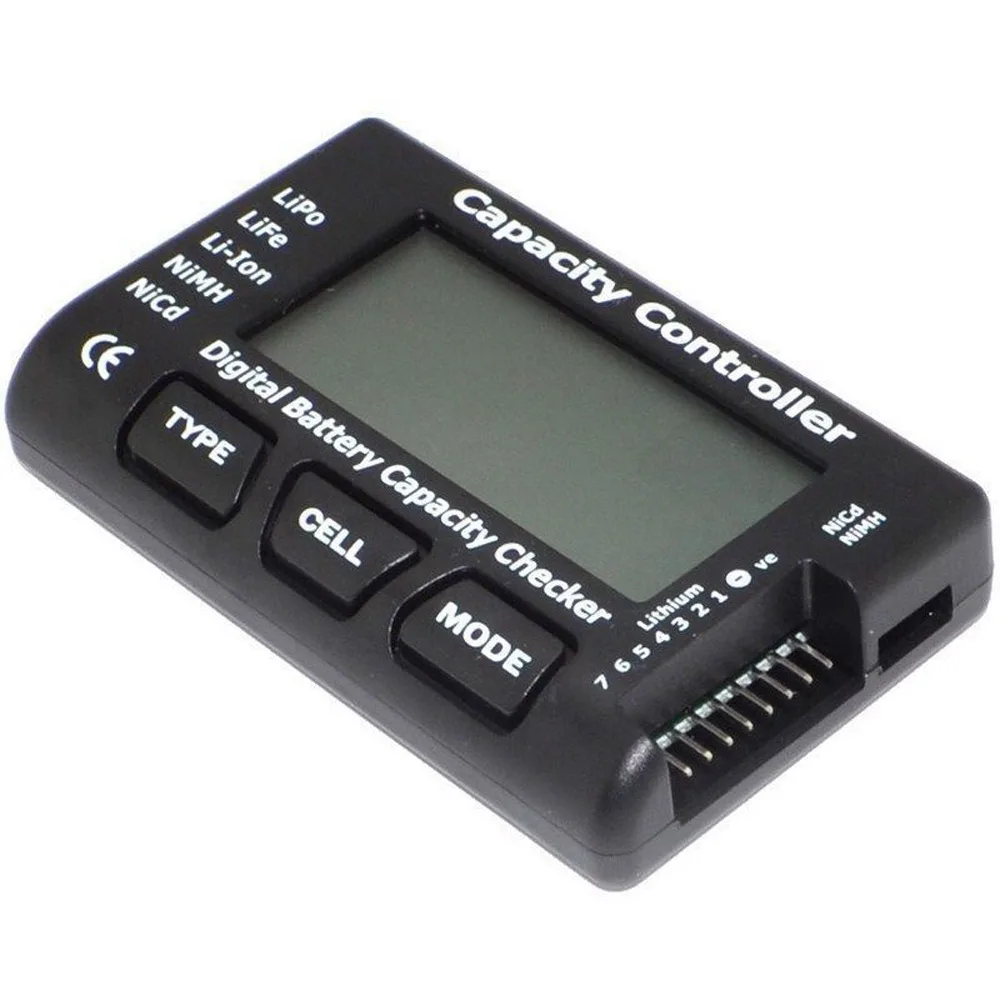 YSIDO RC CellMeter-7 Digital LiPo LiFe Li-ion Nicd NiMH Battery Capacity Checker Battery Voltage Tester Checking CellMeter7