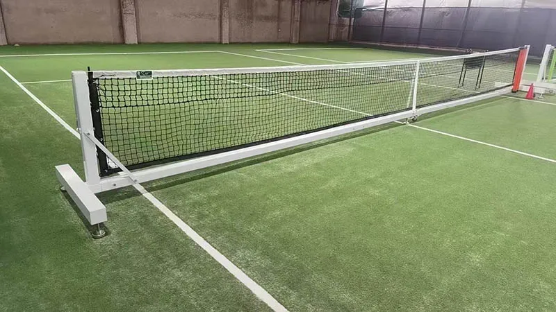

Factory Professional Movable Outdoor Aluminium Tennis Post with Net Whole Set Pickball Posts and Net Systems for Sale
