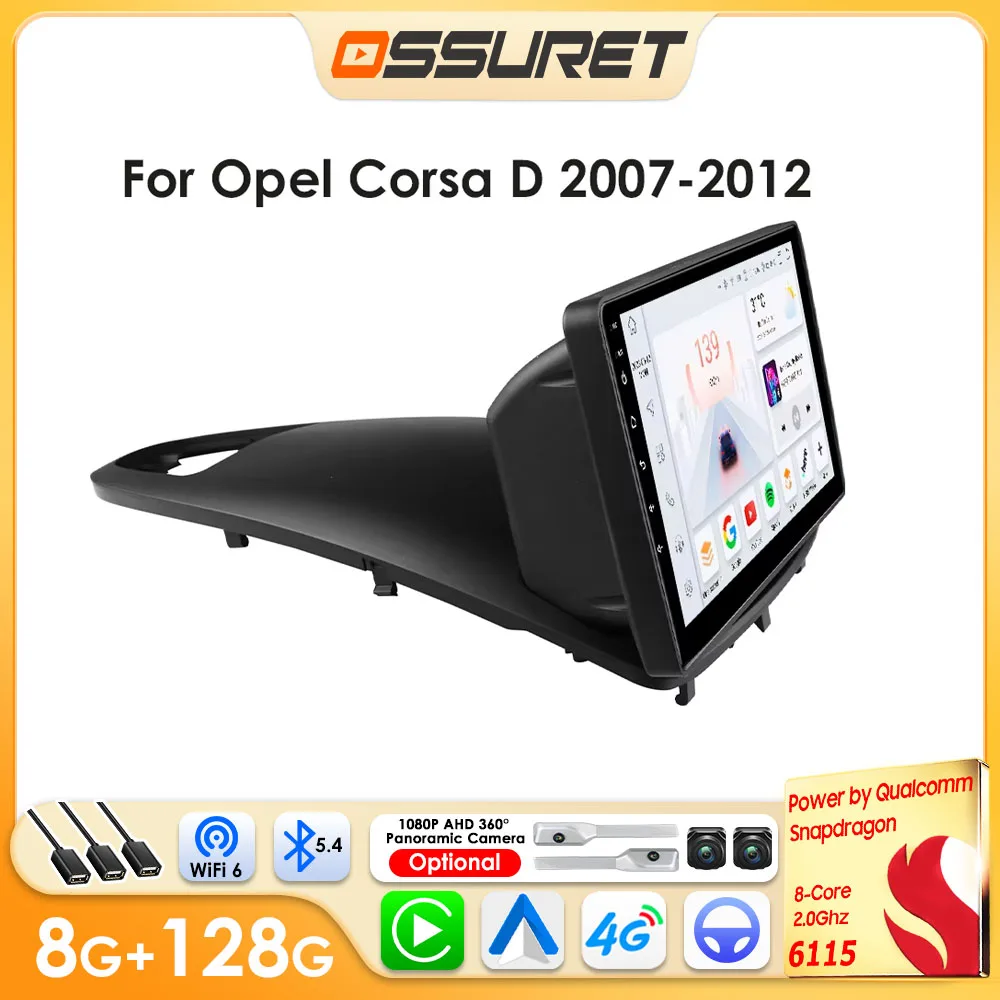 Android Autoradio Multimedia-Player für Opel Corsa D 2007 - 2012 Auto Wireless Carplay Auto Audio WIFI 6115 Intelligenter Bildschirm