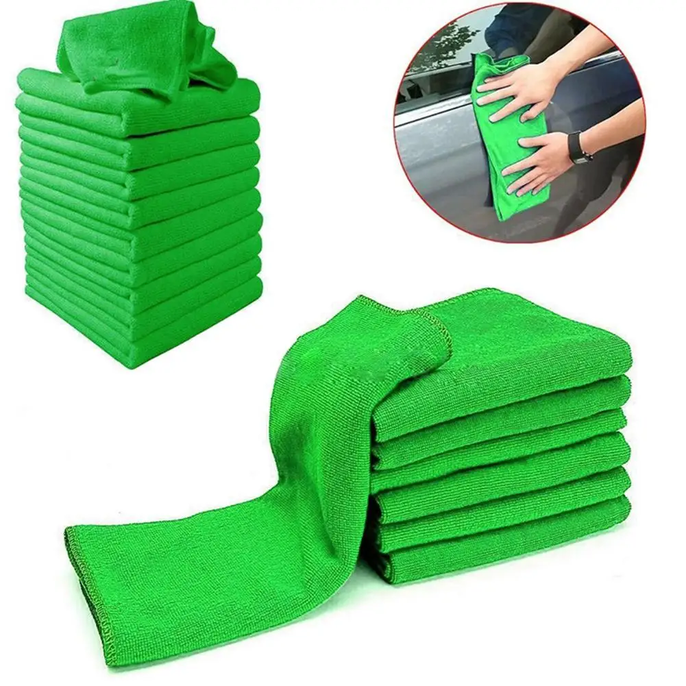 30X30cm Microfiber Towels Car Care Washing Cloth Micro Fiber Rag Car Winter Accessories Auto Detailing Polishing Cloth