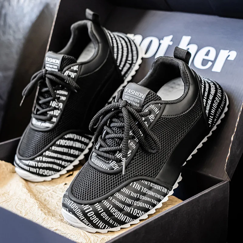 

Men's Breathable Casual Sneakers Luxury Trainer Fashion Loafers Running Shoes - Comfortable Race Shoes for Male