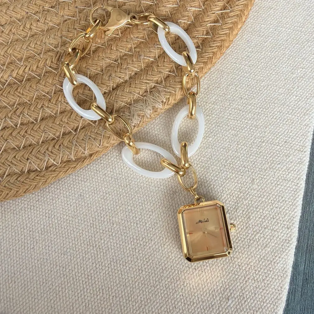 高級スクエアウォッチ 2026 新モデル レディース ハイエンド 本物のスチールストラップ ブレスレットウォッチ、プレミアムセレクションウォッチ、レディースギフト