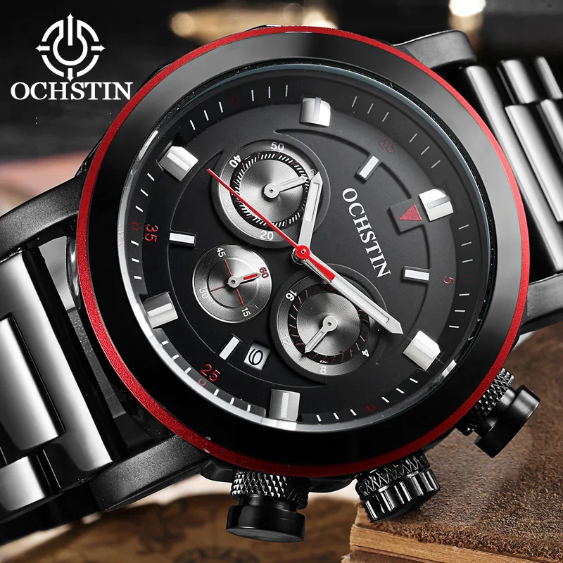 Ochstin-Montre à quartz étanche multifonction Voyager pour homme, montre à mouvement, mode décontractée, nouveau, 2024