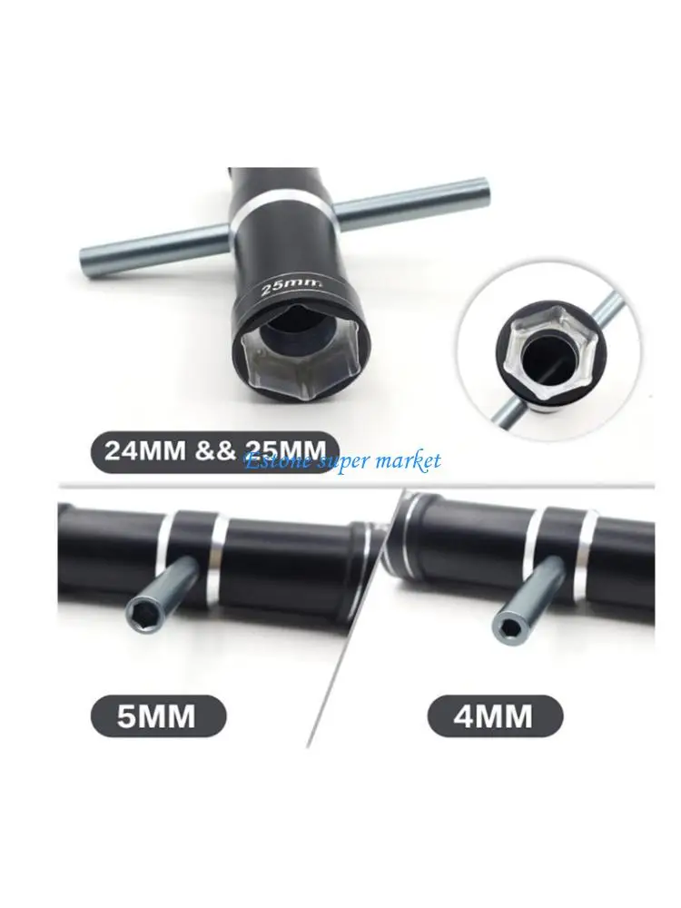 

090B Small Portable Hexagon Socket Easy Grip Aluminum Socket Tool for 1:5 Scale Remote