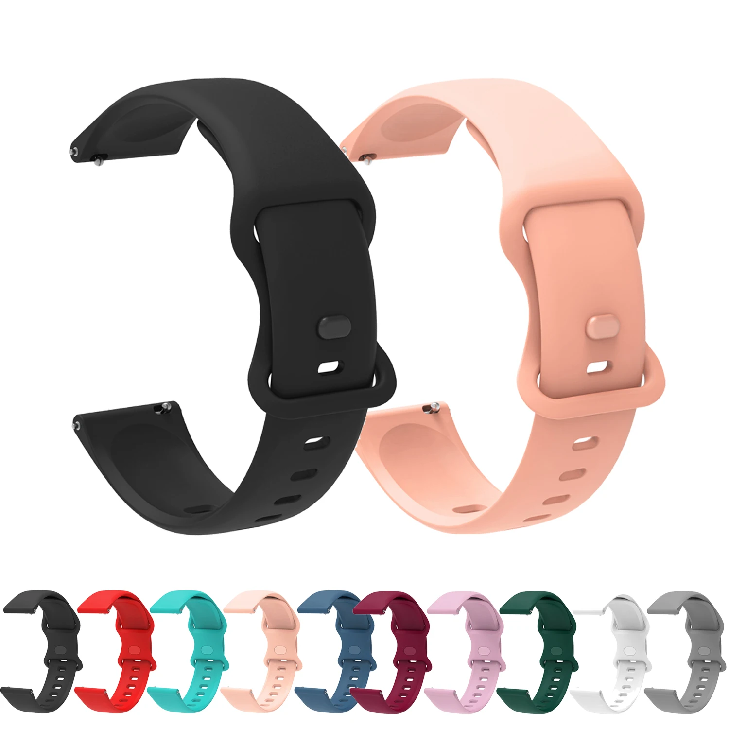 Bracelet de montre en Silicone, 22mm, pour Huami Amazfit Bip 6, Bracelet de remplacement intelligent pour Amazfit Bip 5/5 Unity, accessoires