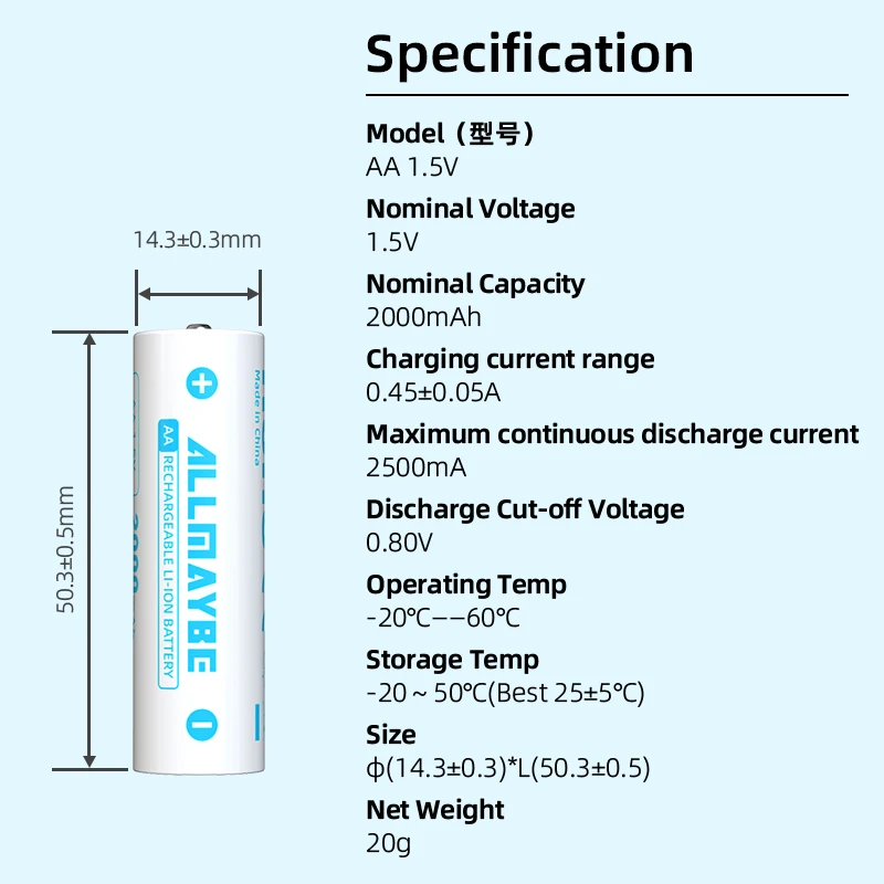 شاحن بطارية XTAR LC4 + 4 قطعة 1.5 فولت AA CLR 2000 مللي أمبير بطارية ليثيوم أيون قابلة للشحن مخرج جهد ثابت وتفريغ خطي
