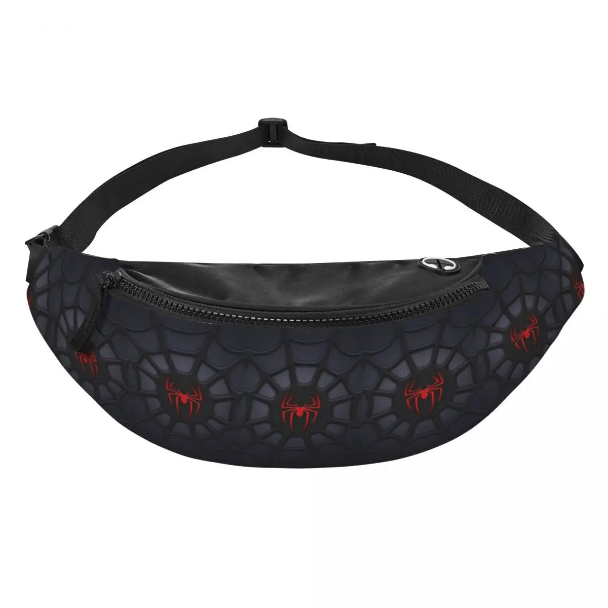 Casual Spinnenweb Fanny Pack Voor Running Mannen Vrouwen Crossbody Heuptas Telefoon Geld Zakje