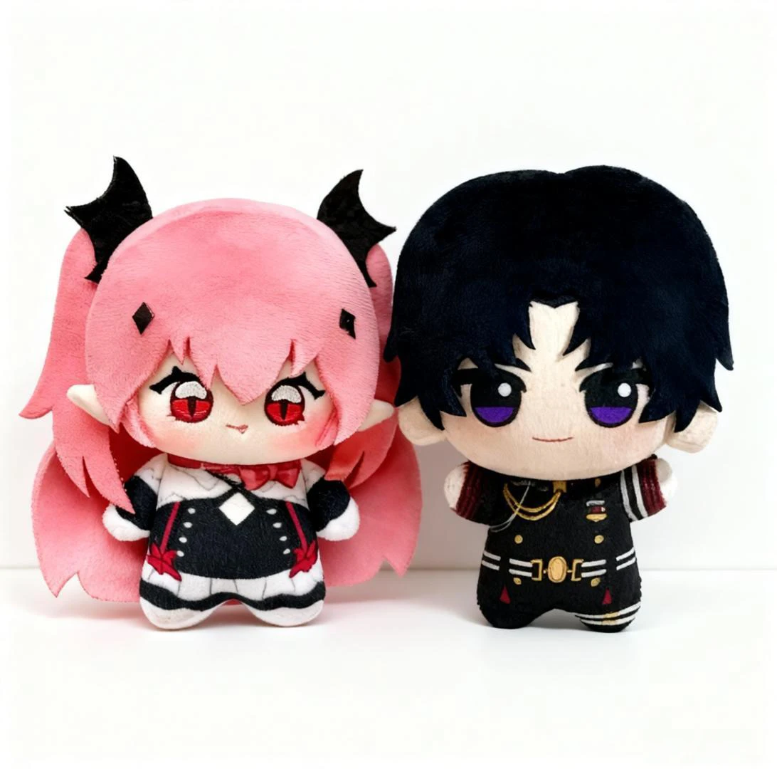 10cm Anime Seraph of end Guren Ichinose Plushie Stuffed Doll Krul Tepes Cosplay Plush Toys Pandent Keychain Doll Toys Xmas Gift