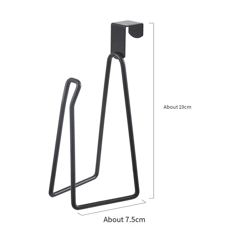 2 Stück über dem Tank Toiletten papier halter Toiletten papierrollen halter, schwarz für Bad organisatoren