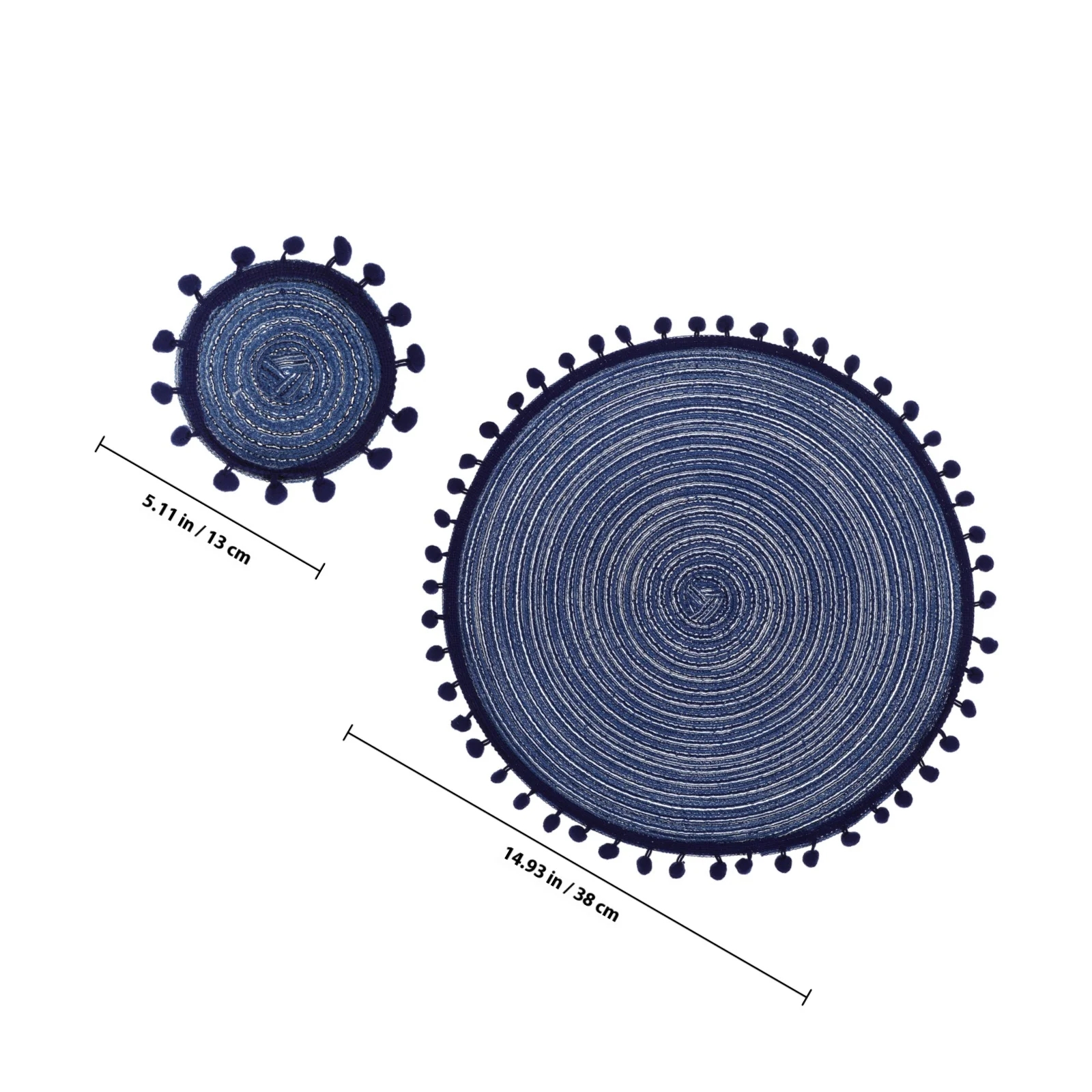 6 pcs Placemats Heat Resistant Table Coasters Non-Slip Cup Mat Set Dining Mats Kitchen Tableware Pads Decorative Coaster For