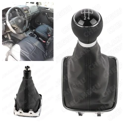 For VW Golf Plus 2005 2006 2007 2008 2009 2010 2011 2012 2013 2014 Car-Styling 5 Speed Car Gear Stick Shift Knob Leather Boot