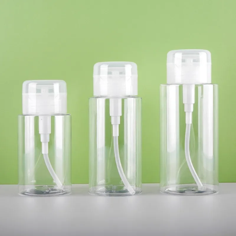 Distributeur de pompe à pression vide, nettoyant pour dissolvant de vernis à ongles, bouteille de maquillage, outil de manucure, bouteilles rechargeables pour ongles de 120/150/200ml