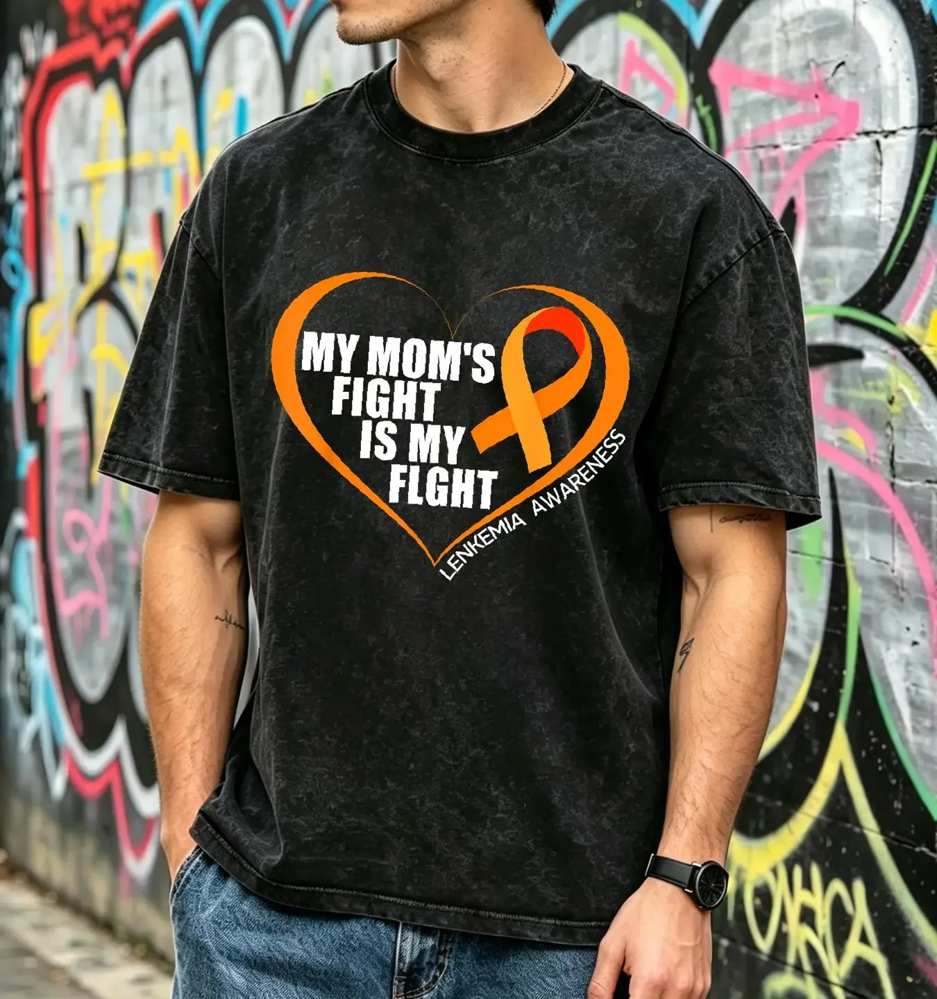 washed T Shirt Kidney Cancer Awareness His Fight Is My  vintage Washed Slightly Soft Versatile fashion Stretched homme Stylish