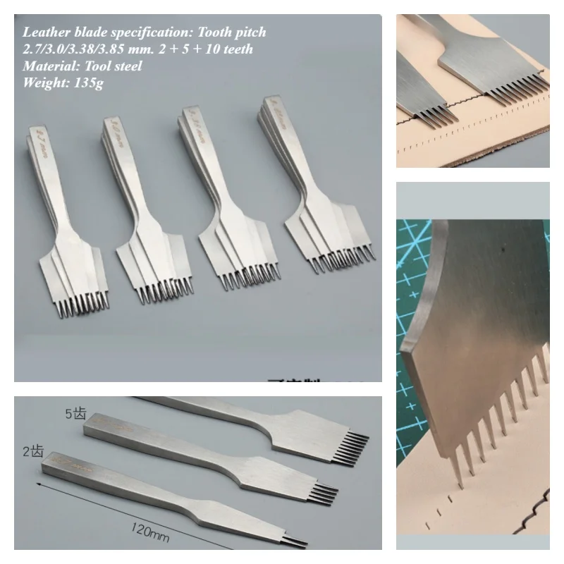 

Leather Punching Tool Set Handmade DIY Making Leather Key Bags Watch Strap Pendant Hole-punching Auxiliary Line Positioning Tool