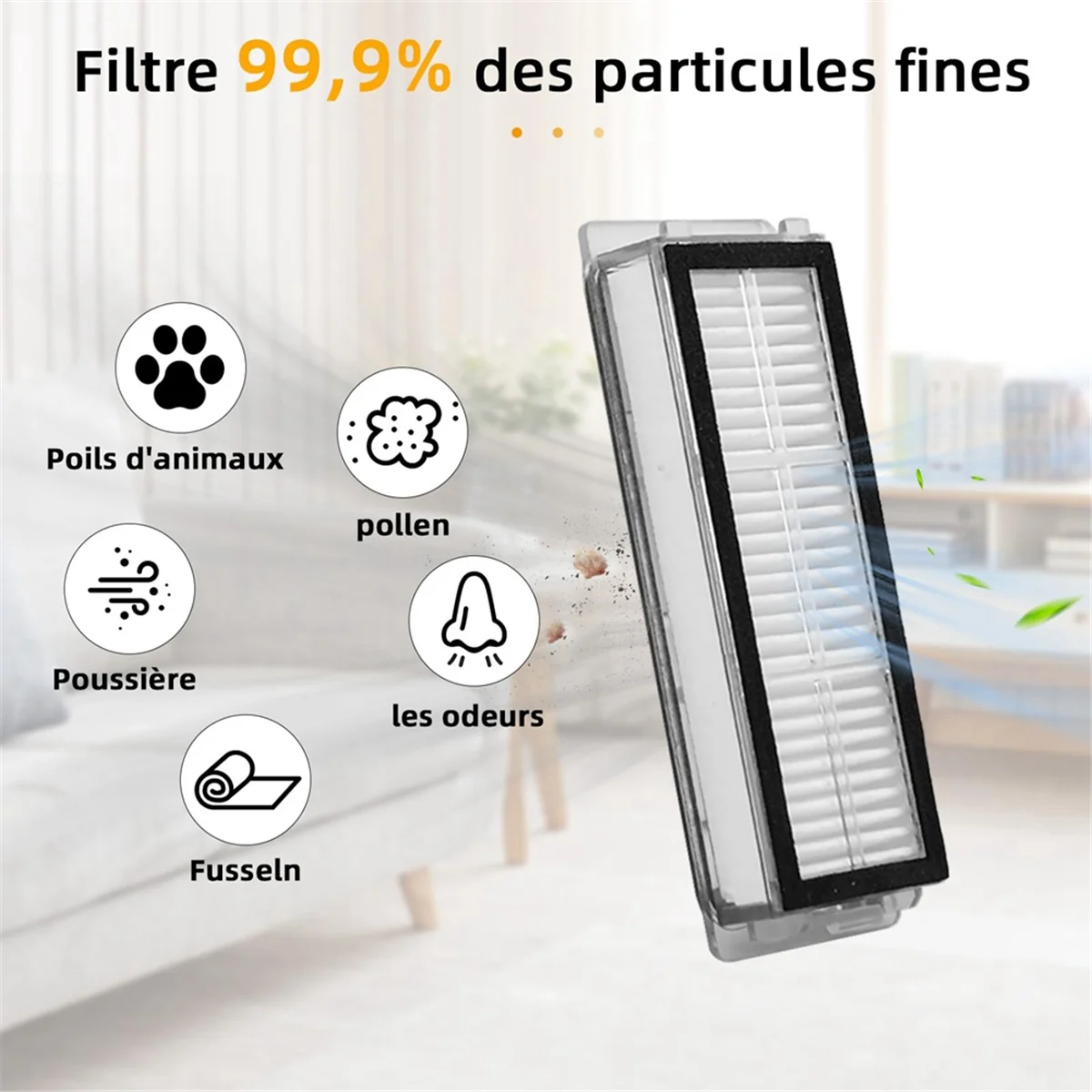 Accesorios N98R para robot aspirador Dreame L20 Ultra / L20 Ultra completo. Cepillo principal Filtros Paños Bolsas para polvo Cepillos