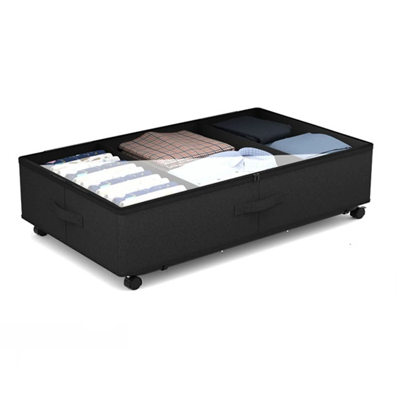 Under-Bed Locker Storage Box With Wheels Bed Bottom Storage Box Storage Box Rolling Storage Container Under Bed