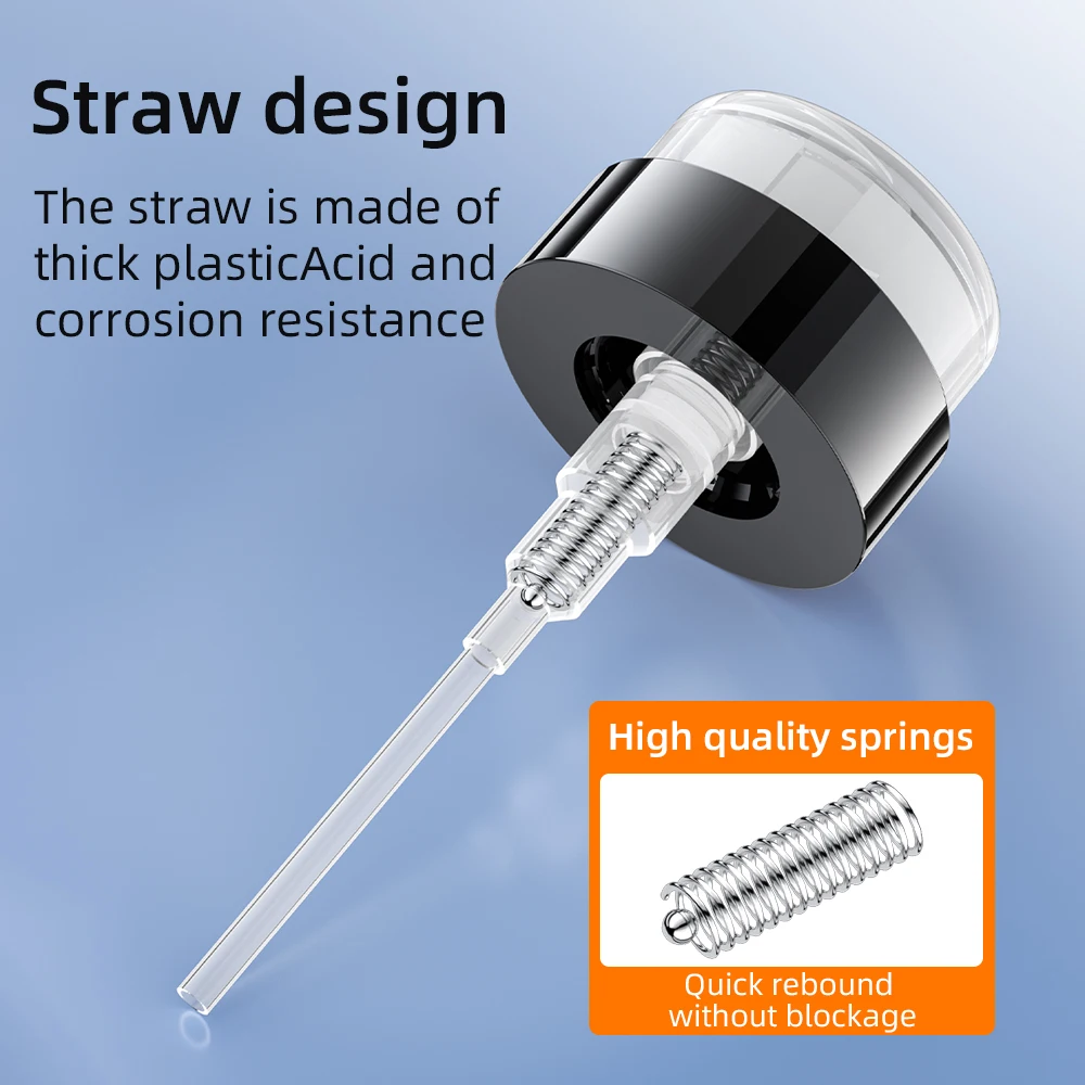 Natalink 60/150/250ml Empty alcohol bottles Refillable Press Pump Bottle Clear Dispenser Liquid Cleaner Tool(Non-alcoholic）