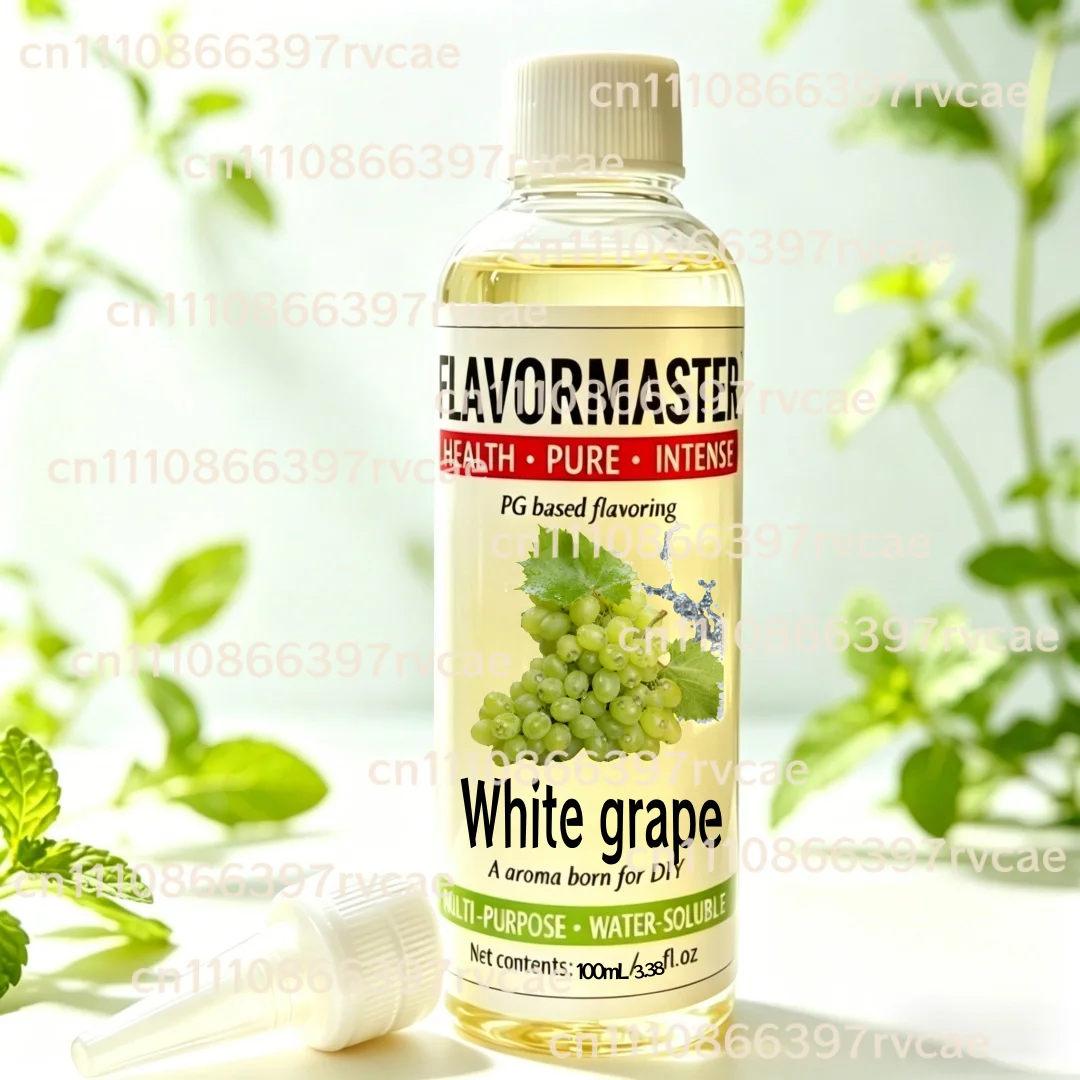 Water Soluble White Crystal Grape Flavoring Liquid 100mL Shortfill E Nic Free Food Grade Concentrate for DIY Vping Juice