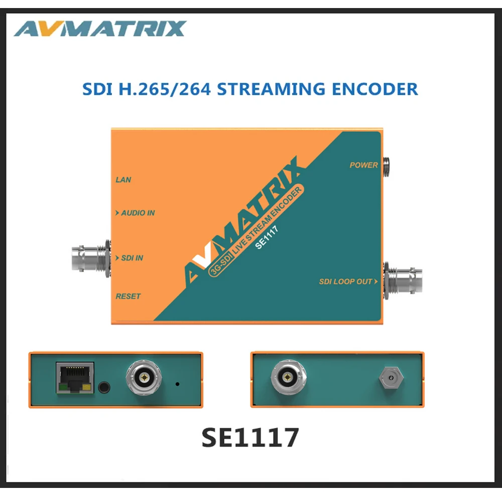 AVMATRIX SE1117 SE1217 Streaming Encoder H265/264 Stream Encode Protocol Voor Video Switcher 1080p60hz Spiegel Ondersteboven Beeld