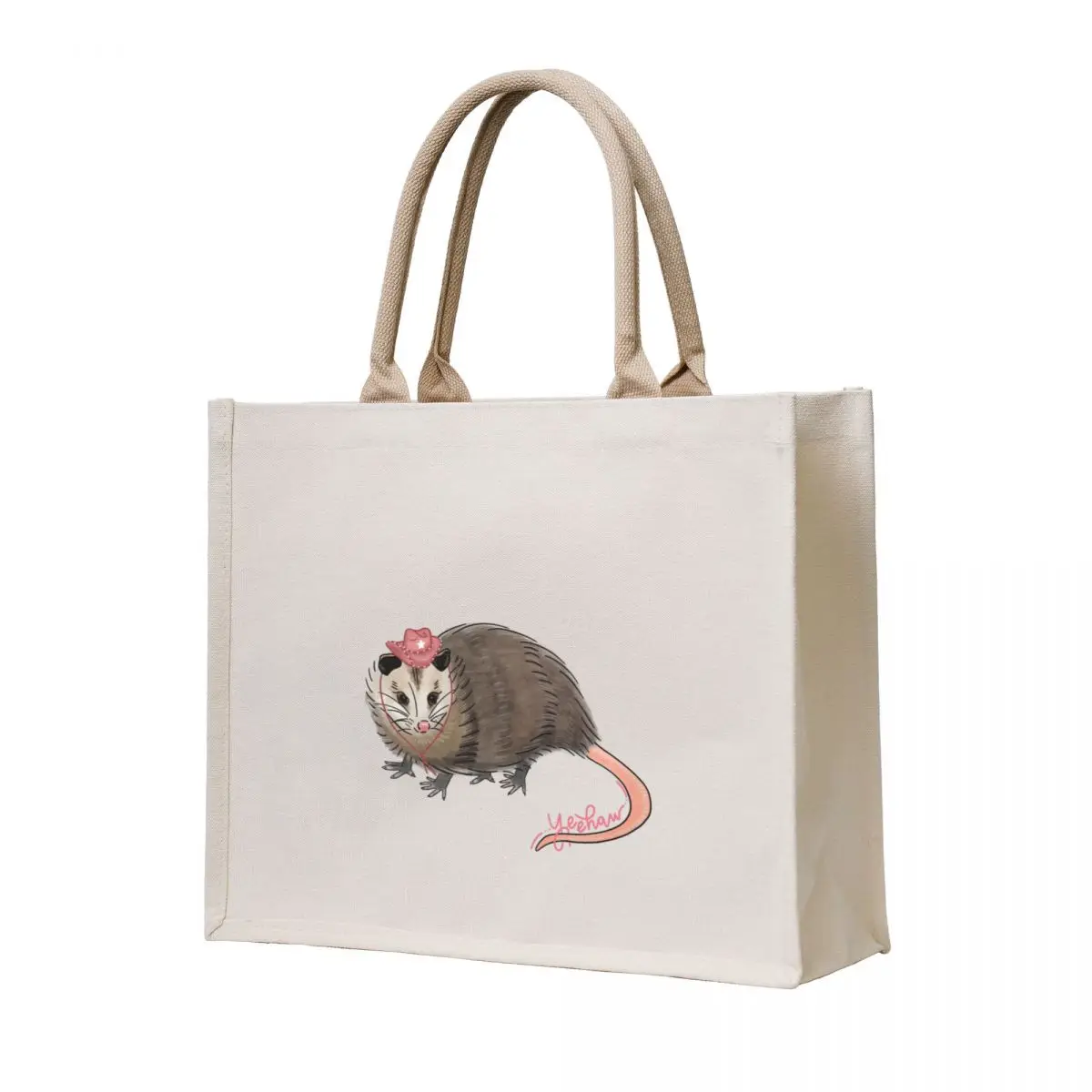 

yeehaw possum Tote Bag bag luxury women Shopper bag eco folding cloth woman